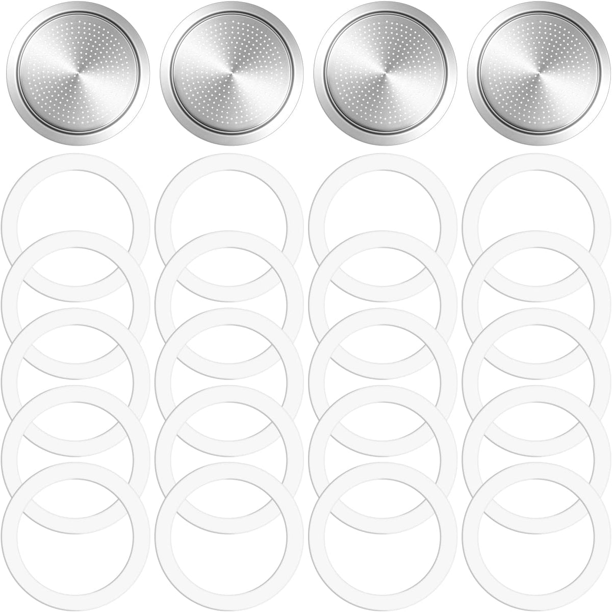 20PCS 6 Cups Replacement Spare Food Grade Silicone Gasket Seal