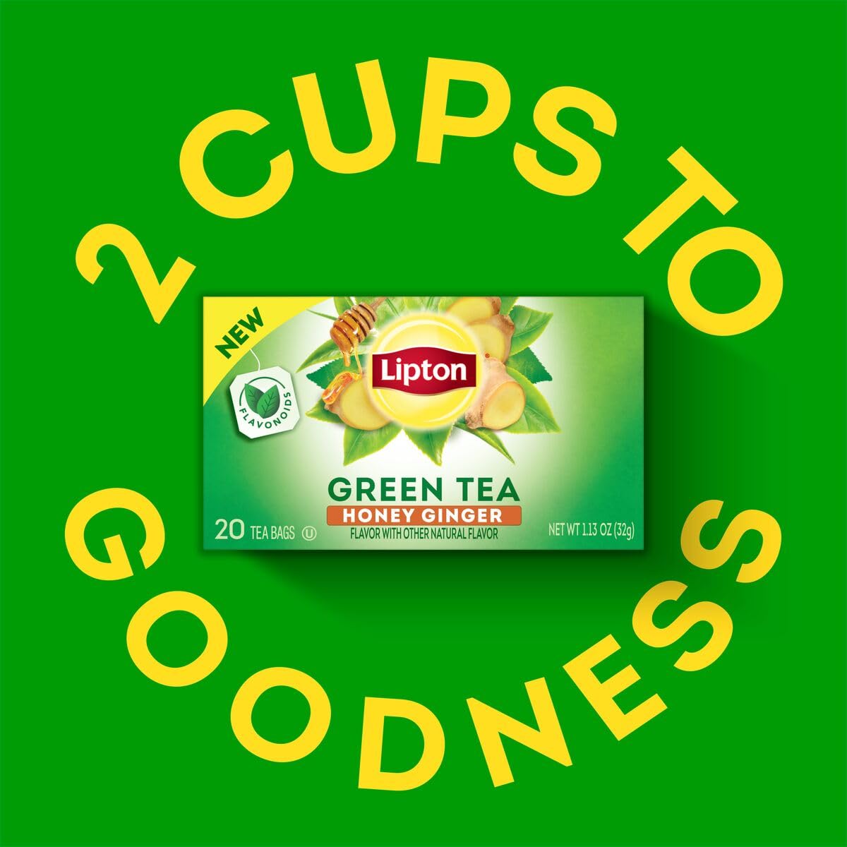 Lipton Honey Ginger Green Tea Bags