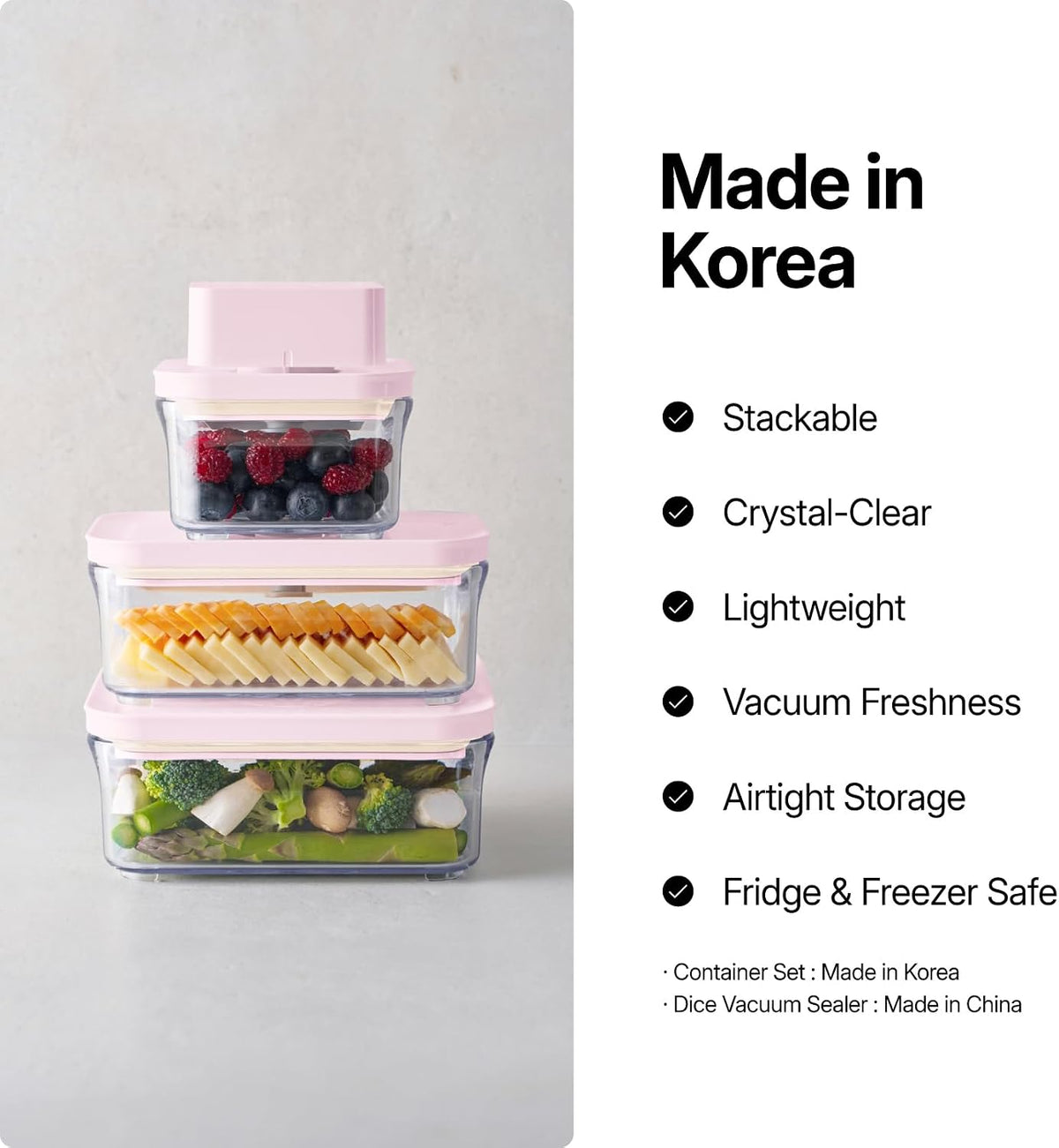 Premium Airtight Food Storage Containers ROSE Square 1.48qt 2P/SET, Patented Double Silicone Lining, 100% Leak Proof, BPA-FREE