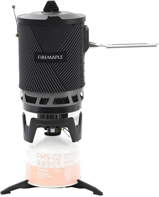 Fire-Maple Fixed Star 2 Pro Backpacking Camping Stove System, Black 19.8oz