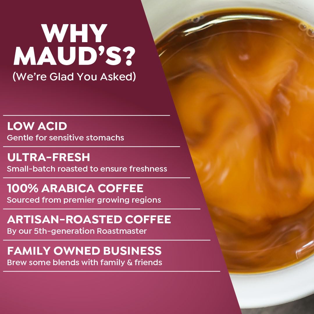 Maud's Bold Dark Roast Coffee Pods Variety Pack, 40ct, 9 Assorted Flavors