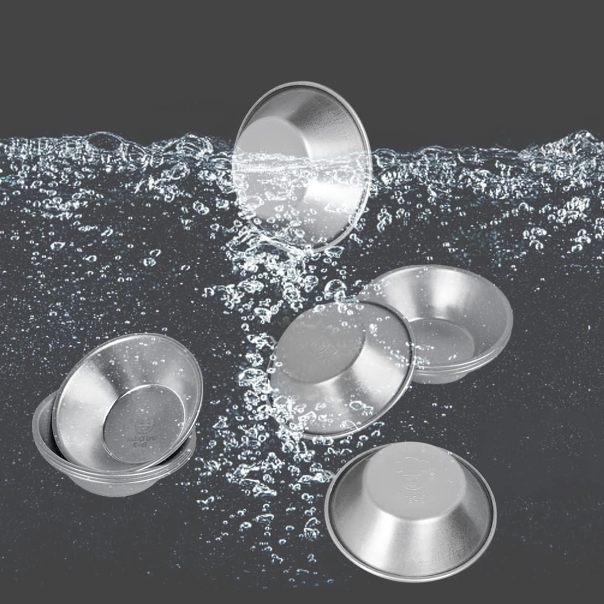 Weilan Egg Tart Mold 3 inch Mini Tiny Pie Muffin Cupcake Pans Tin 25 Pieces | Tiny Pie Muffin Cupcake Pans Small Puto Cup