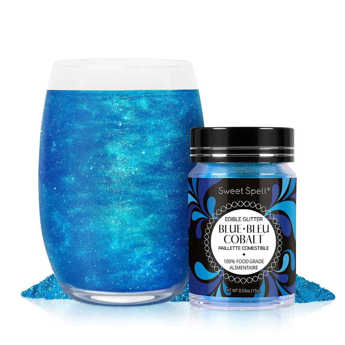 Sweet Spell Edible Glitter (15g) - Shimmer Sparkles for Drinks, Cakes, Cocktails - 100% Edible & Foo