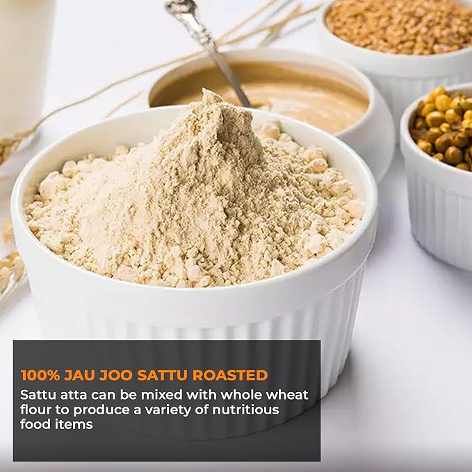 NY SPICE SHOP Sattu Flour - Chana Sattu Powder - Healthy Drink with Roasted Gram Flour - Atta with High Fiber - Sattu Drink Powder Pure & Tasty Refined Fibrous – 3 Pound