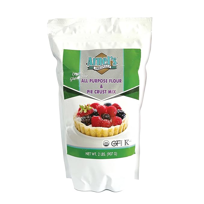 All Purpose Flour & Pie Crust Mix, Certified Gluten free, Organic, non-GMO Verified, Certified Kosher, Gluten Free Baking, 2 Pounds