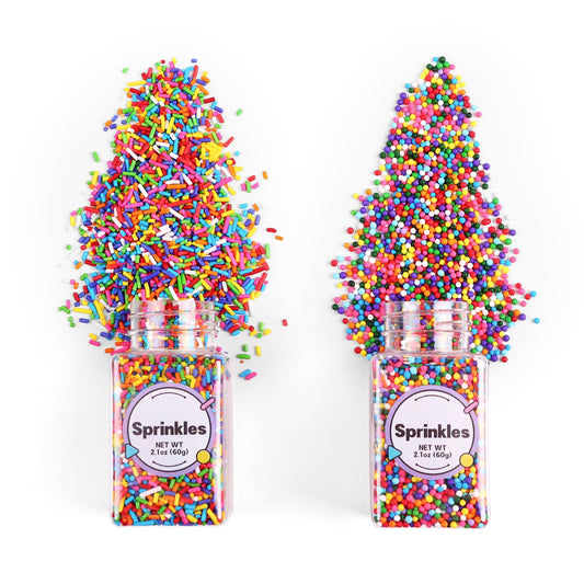 Rainbow Sprinkles, Confetti Sprinkles Bulk, Rainbow Sprinkles for Cake Decorating, Chocolate, Cupcake, Baking Sprinkles, and