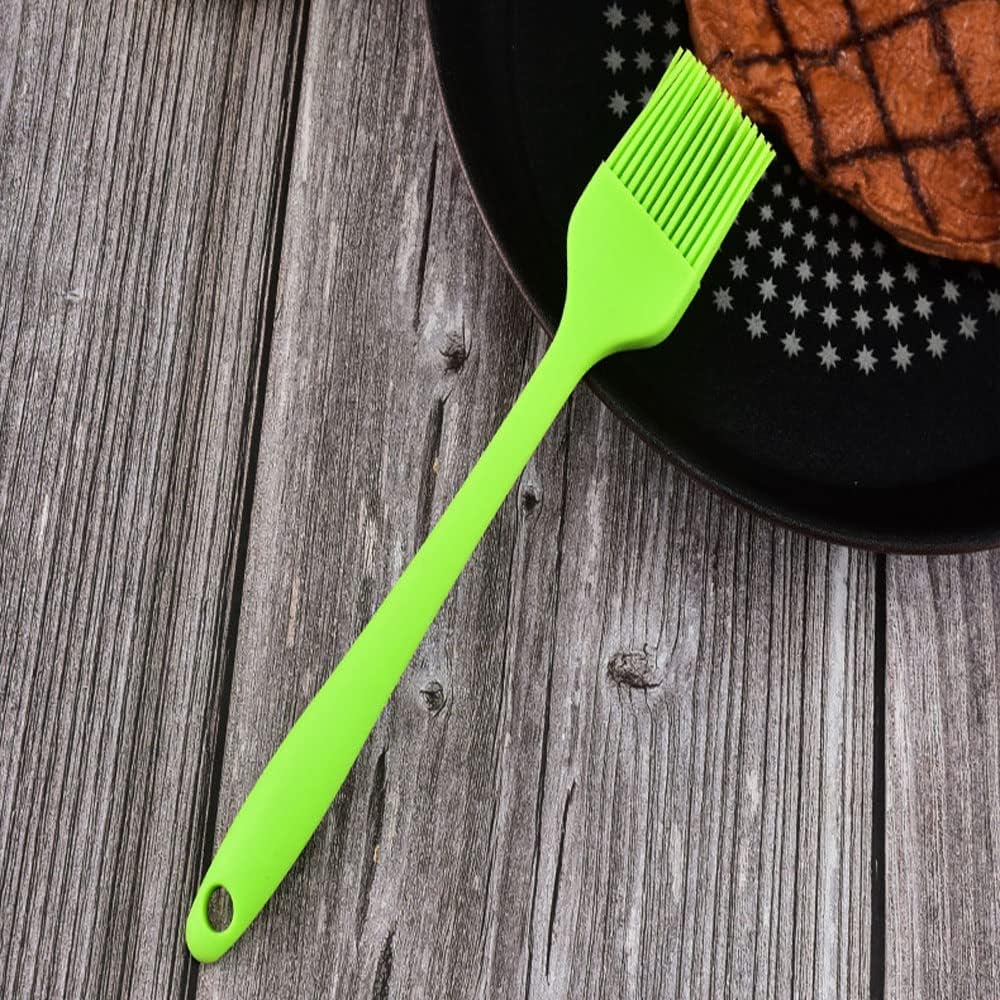 Silicone brush, Oil Brush for BBQ Kitchen Cooking Baking and Grilling (4 PCS,black)
