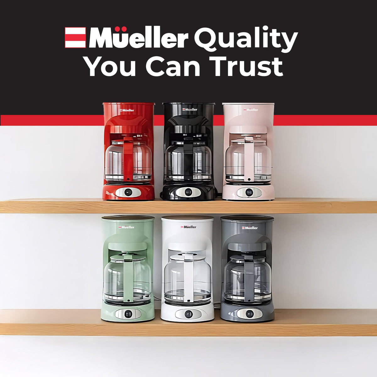 MÜELLERHOME Mueller 12-Cup Drip Coffee Maker