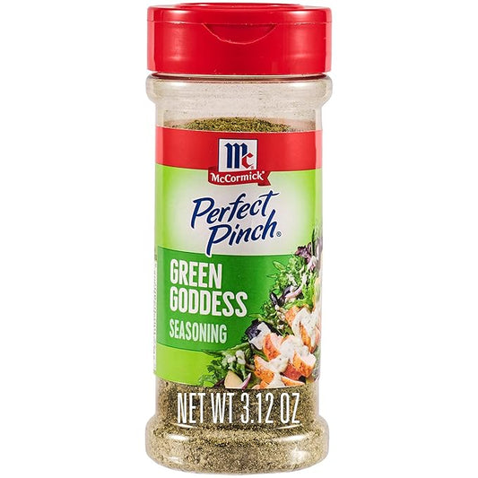 McCormick Perfect Pinch Seasoning, Green Goddess, For Adding Tangy, Herby Flavor to Chicken, Roasted Veggies, Dressings,