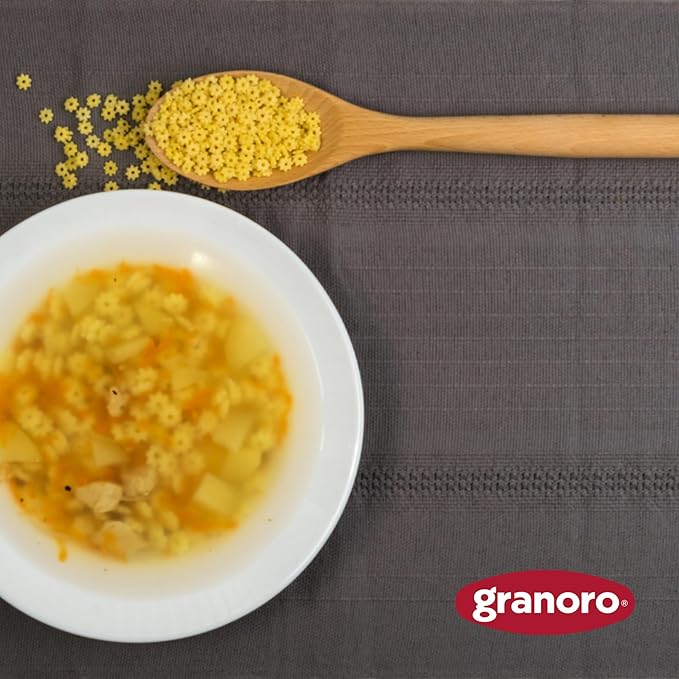 Granoro I Classici Stelline #74 - Star Pasta for Soups, Italian Durum-Wheat, Non-GMO, Vegan, 1 lb Bags (Pack of 2)