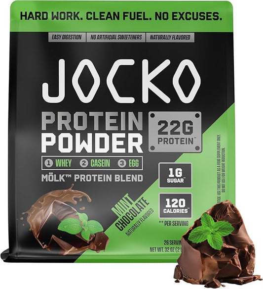 Jocko Fuel Mölk Whey Protein Powder 22g Low Sugar Monk Fruit Blend - Muscle Recovery & Growth, Packaging May Vary (26
