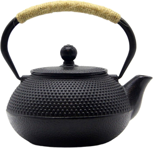 Japanese Tetsubin Cast Iron Teapot Tea Kettle pot with Stainless Steel Infuser for Stovetop Safe Coated with Enameled