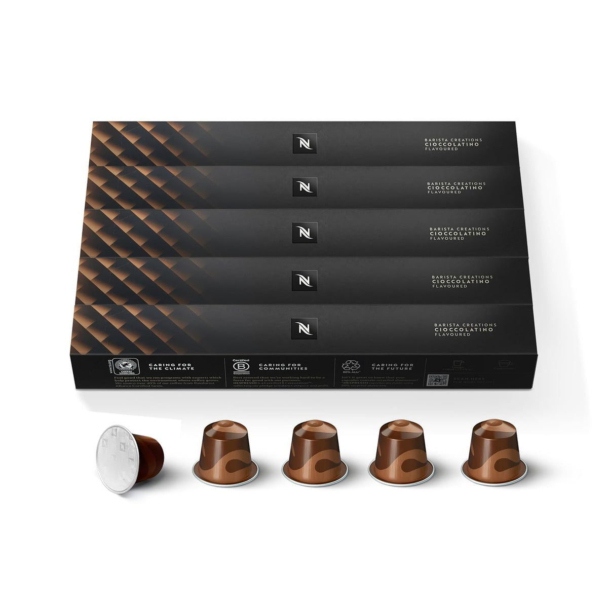 Nespresso Original, Cioccolatino, Medium Roast, 50-Count Espresso Pods