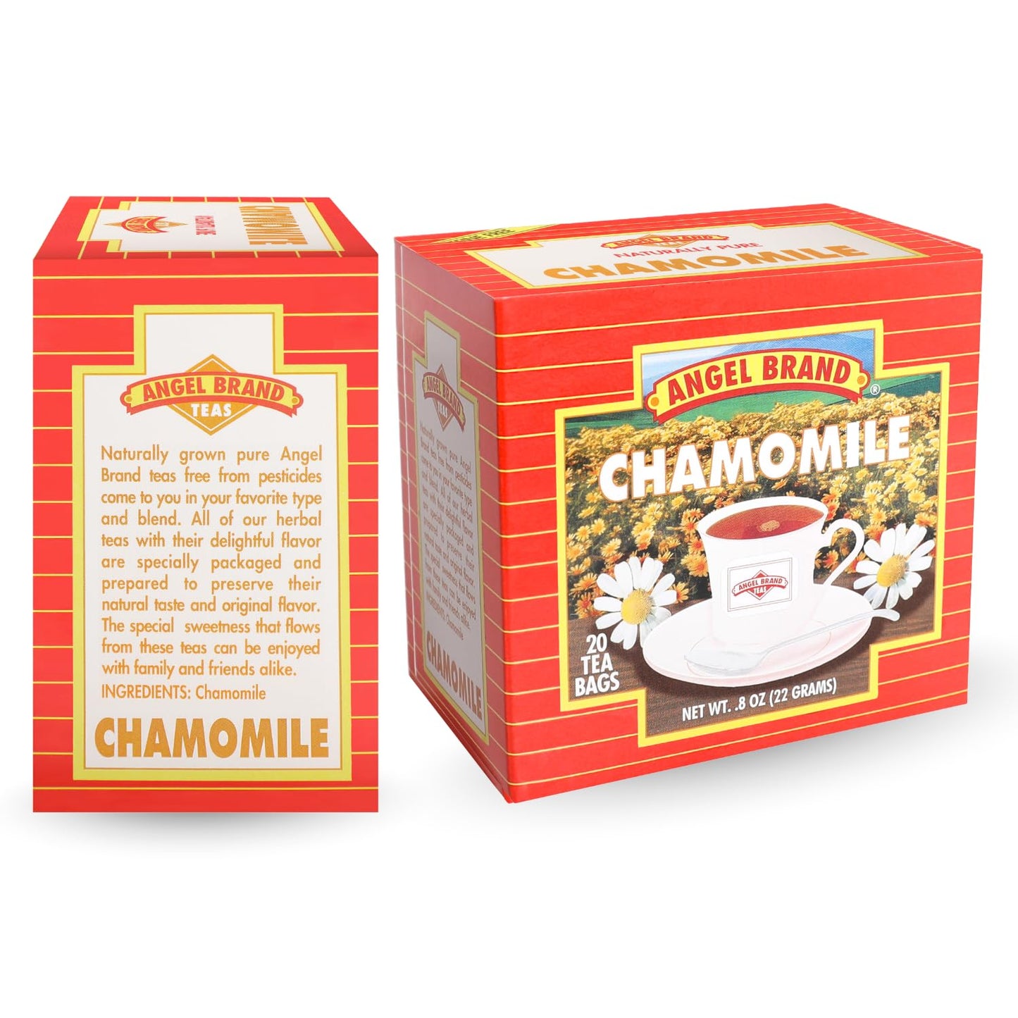 Chamomile Tea Bags | 20 Count | 3 Pack | Caffeine-Free &amp; Soothing | Pure Chamomile Tea