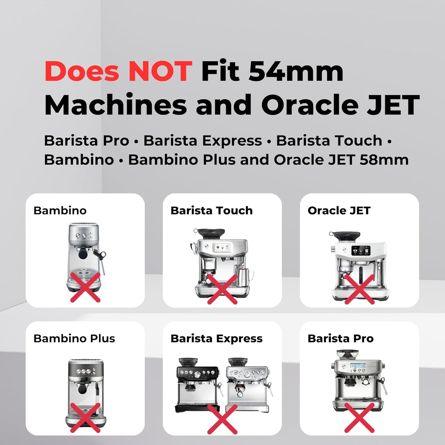 Stainless Steel Precision Kit Compatible with Dual Boiler Breville, Sage. IMS Precision Screen, Shower Holder, Silicone Gasket. Fits Oracle, Oracle Touch, Dual Boiler. Doesn't fit JET or 54mm models