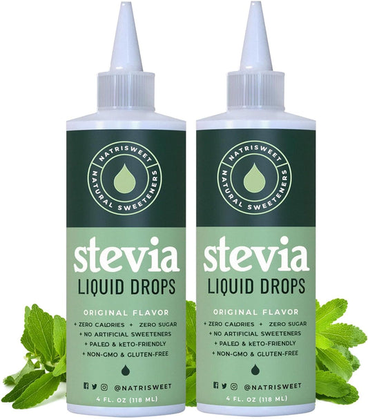 Liquid Stevia Drops, Stevia Extract Liquid Sweetener for Coffee, Tea, Beverages &amp; Recipes, Plant-Based, Non-GMO, Keto Friendly, 4 fl oz (118 mL), 1,684 Servings