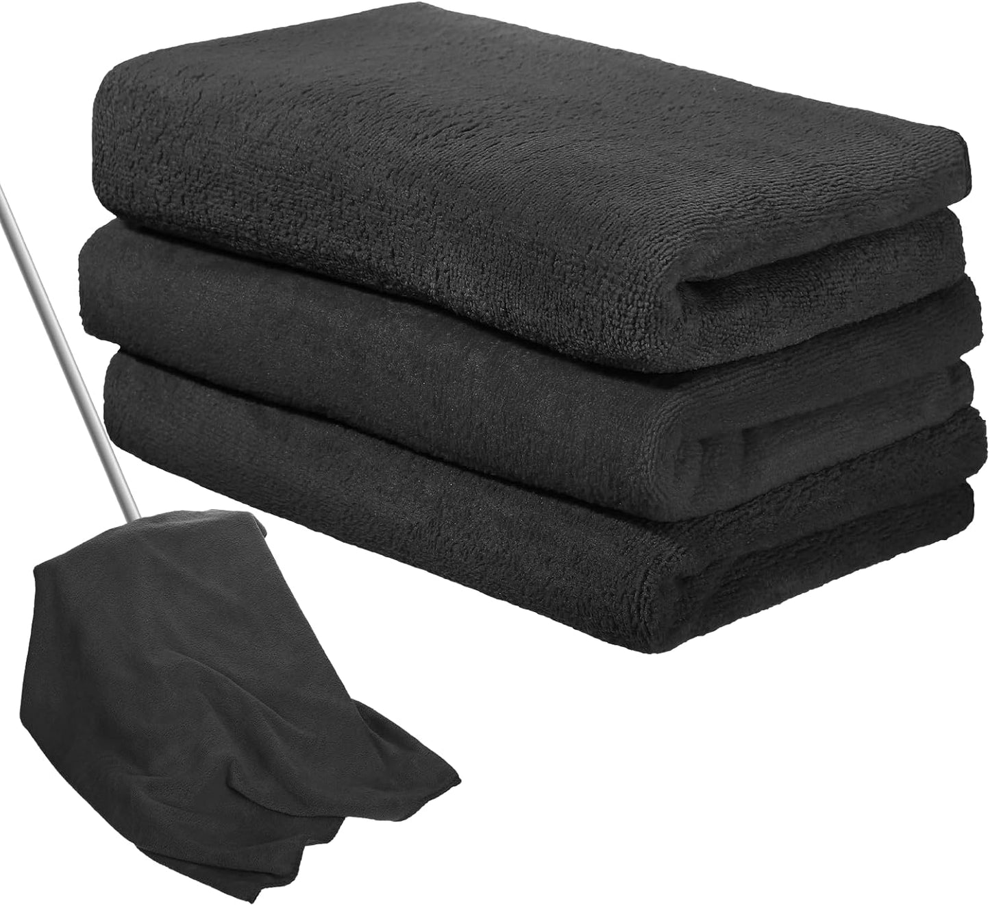 Newwiee 3 Pcs Extra Large Microfiber Cleaning Cloth 30" x 20" Washable Reusable Microfiber Towel Str