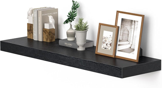 Vivelove Single Floating Shelves 36 inch Long, Large 10 in Deep Wall Shelves Heavy Duty 70 lbs for Bedroom, Bathroom, Living
