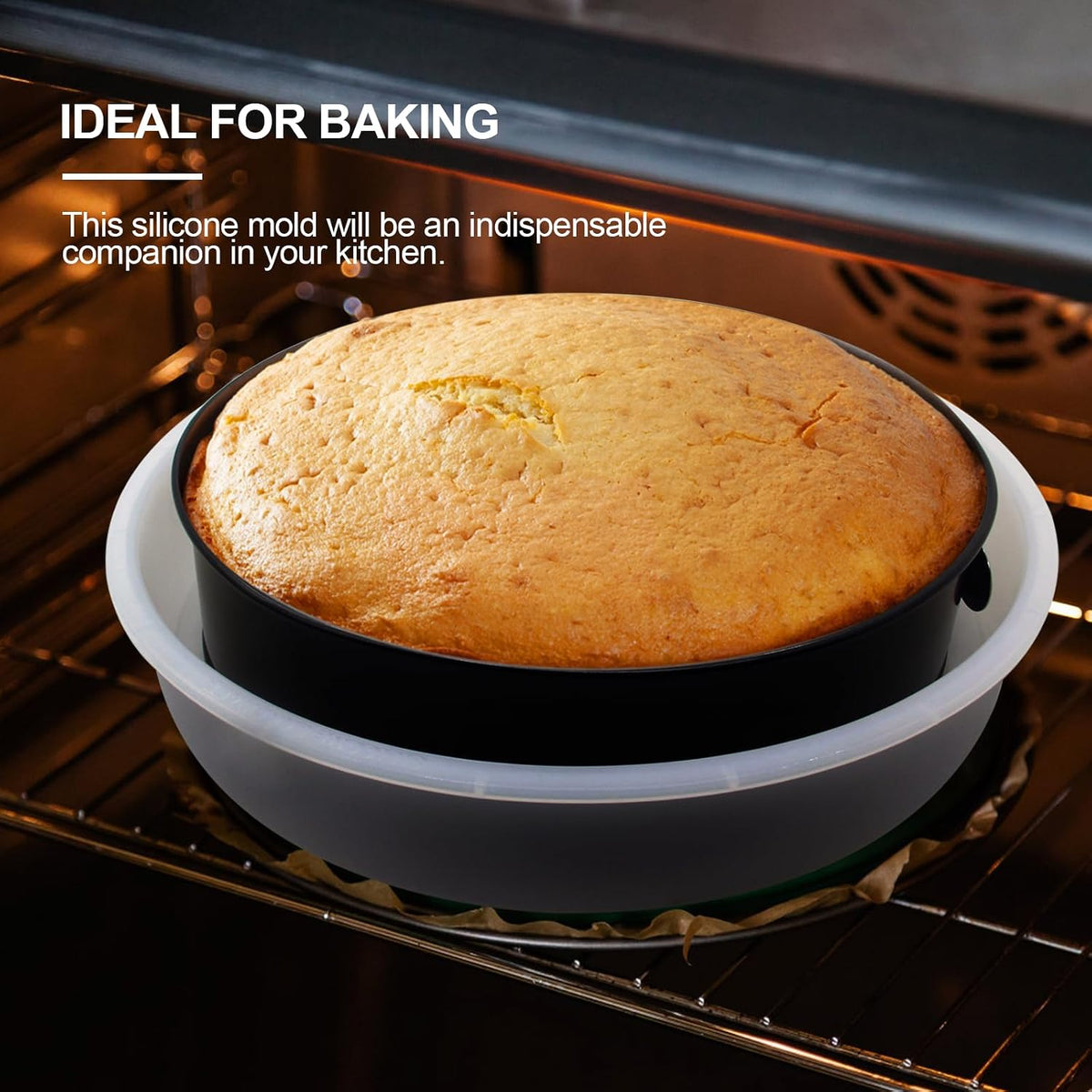 Springform Pan Protector, Waterproof Seal for 10" Cake Plates | Springform pan protector prevents water entering cake plate, compatible 10" pans, cheesecake essential, reusable &amp; easy clean