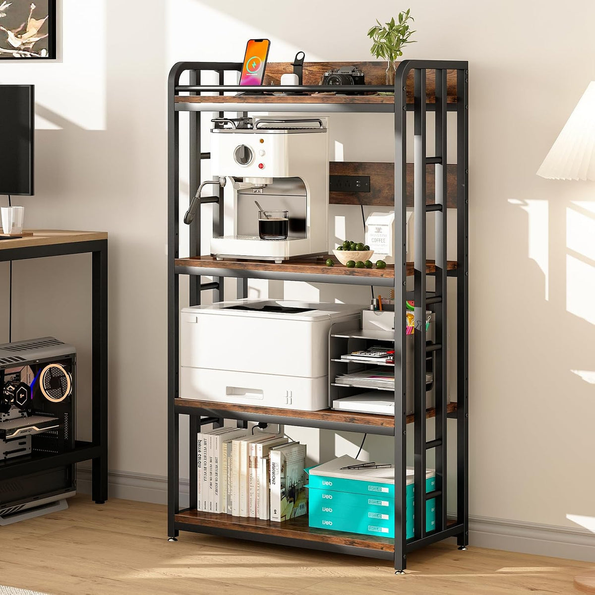 METYERRY Microwave Stand with Storage