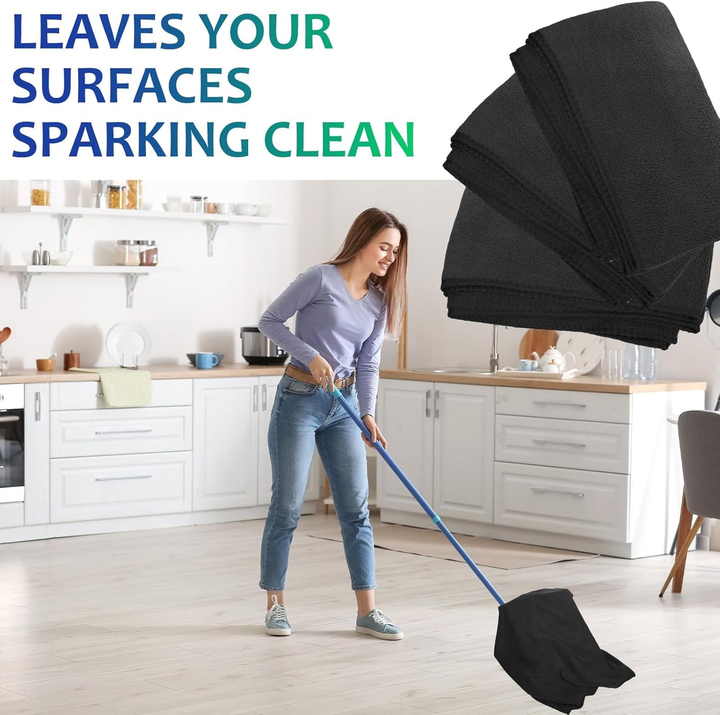 Newwiee 6 Pcs Extra Large Microfiber Cleaning Cloth