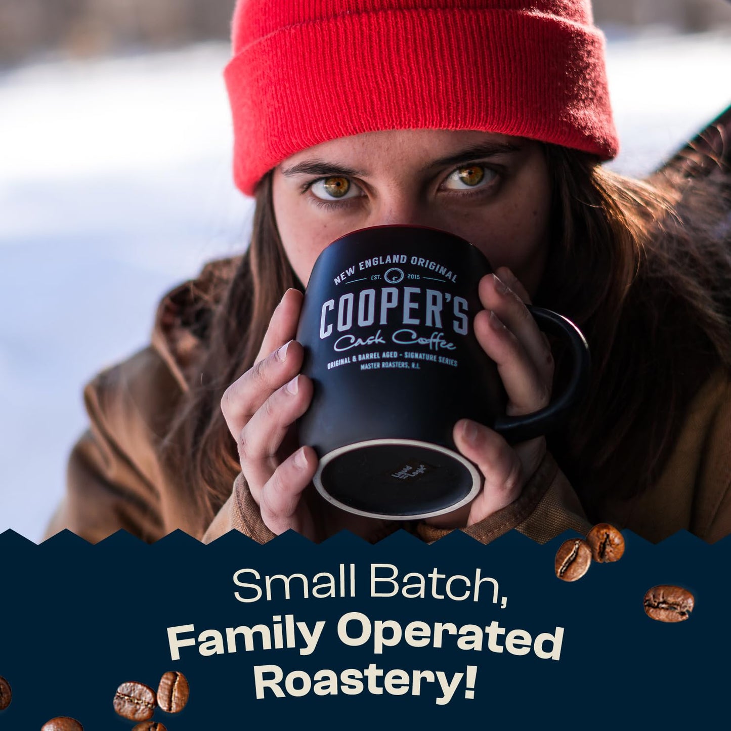 Colombian Dark Roast, Single Origin, Gourmet Organic Cold Brew Coffee Beans, Smooth Taste of Cocoa with Light Fruited Flavors, Cold Brew Coffee Grounds, 1 lb Coffee Bag