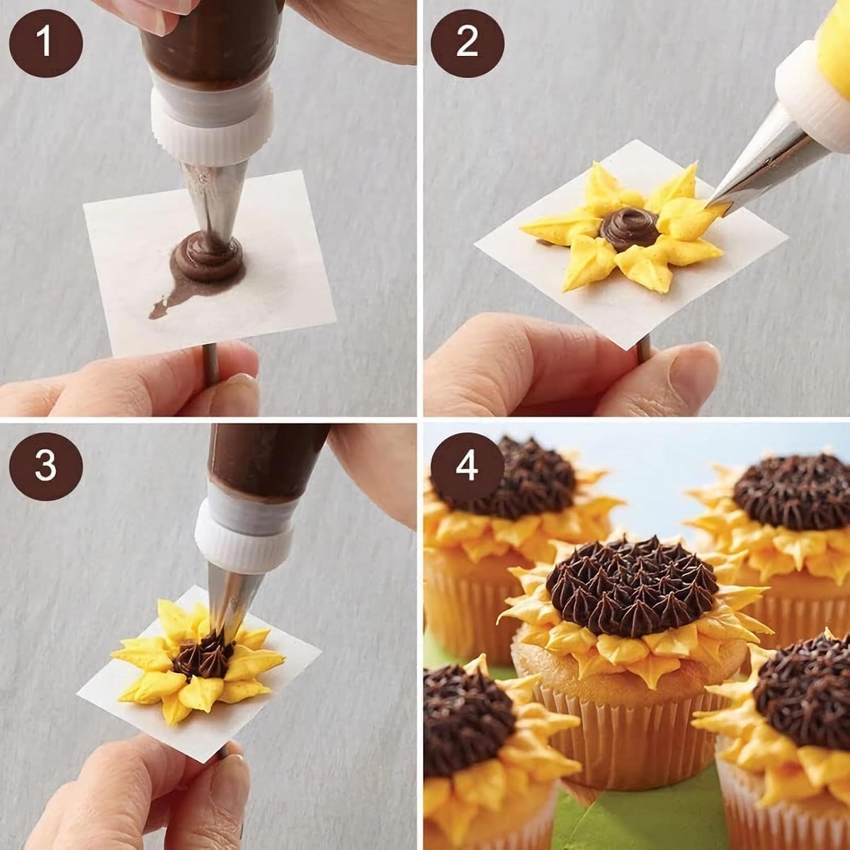 6 Pcs Leaf Piping Icing Nozzle