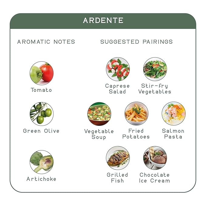 Entimio Ardente Organic Italian Extra Virgin Olive Oil from Italy, 600+ mg/kg High in Polyphenols, 2025 Gold Winner, Sicily Early Harvest evoo, Cold Extracted, Lab Tested - 16.9 fl oz