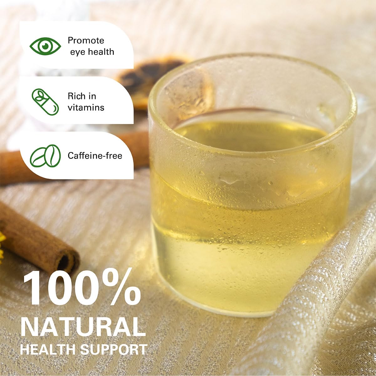 WT WEETEE Nettle Leaf Tea Bags 100 Count, Caffeine-free for Season Changes | Earthy Herb Aroma, Made with 100% Pure Stinging Nettle Leaf, Natural Caffeine-free Herbal Tea, Gentle Daily Brew