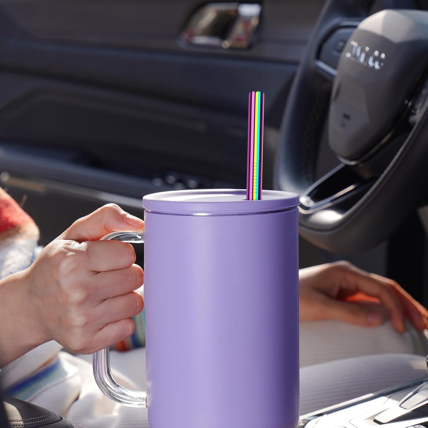 Tomorotec 8PCS Stainless Steel Straws Fit for 40oz Stanley Tumblers