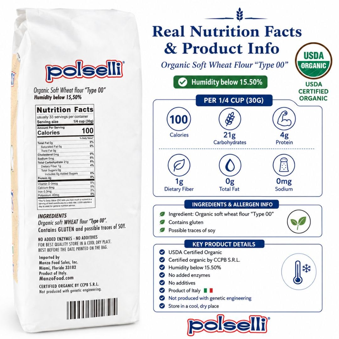 POLSELLI Organic Flour
