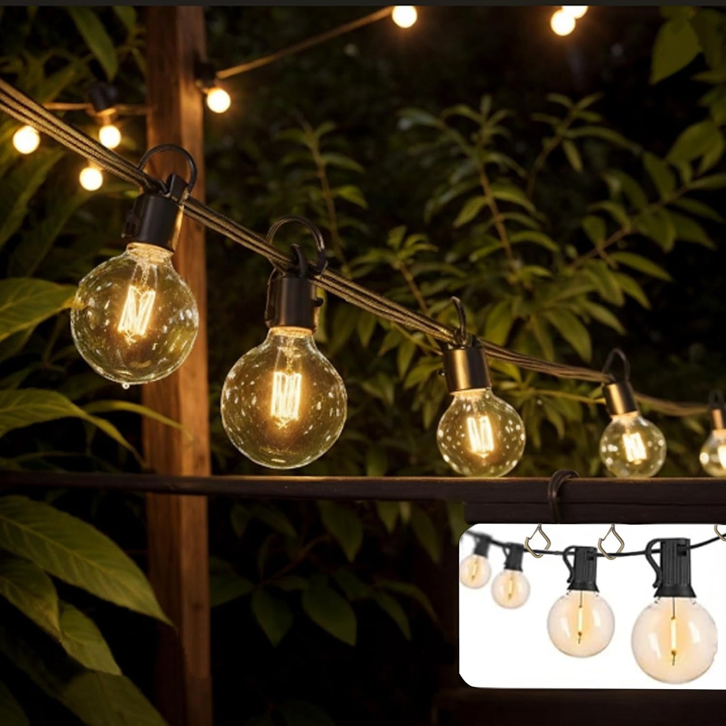 35PCS Eye Screw Hooks for Hanging Heavy Duty with Safety Buckle.Metal Ceiling Hooks for Hanging Plants,Cup,Wind Chime,Bird Feeders,String Lights at Indoor&amp;Outdoor,2.36 Inches Bronze