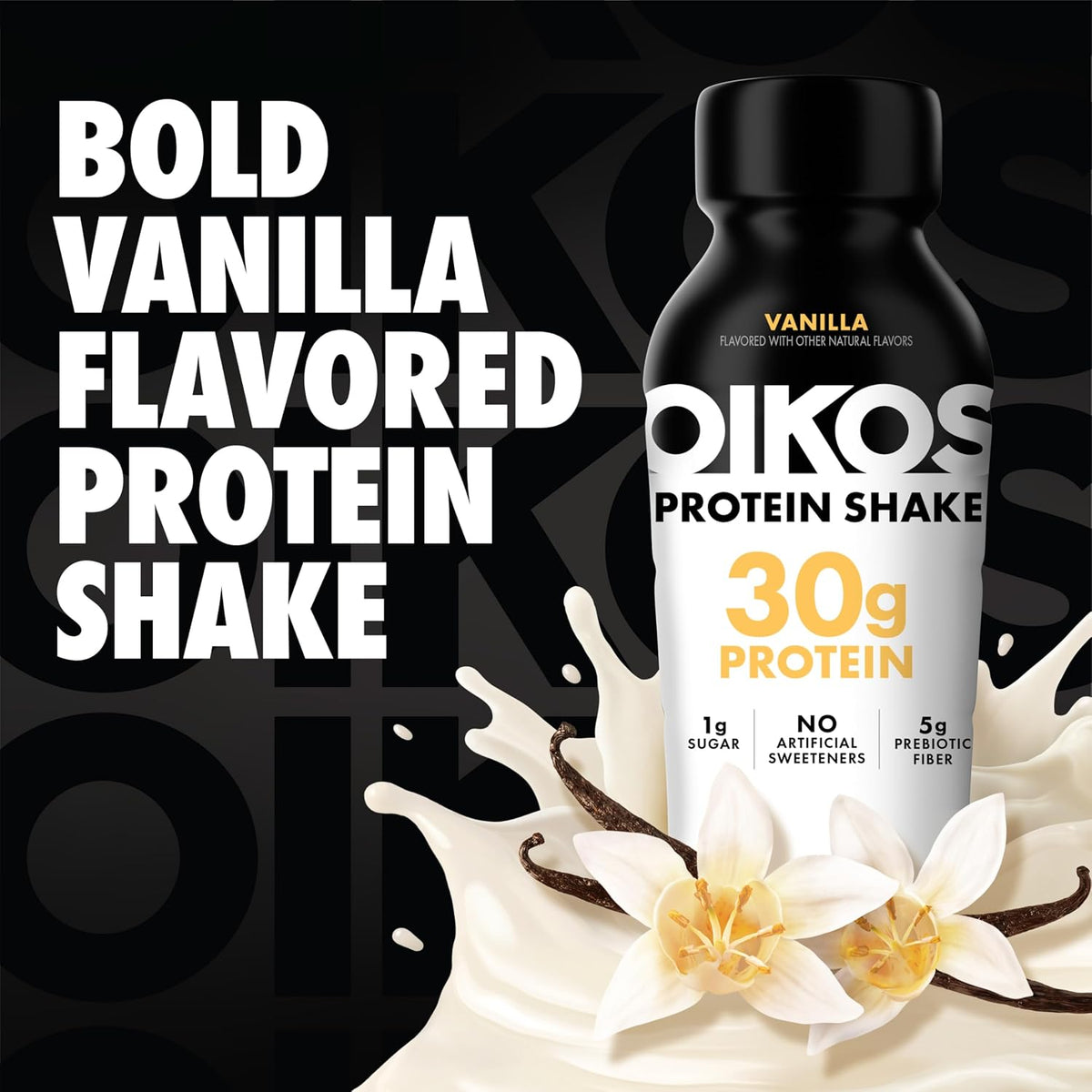 Oikos Protein Shake, Vanilla, 30g Protein, 12 fl oz, 12 Count