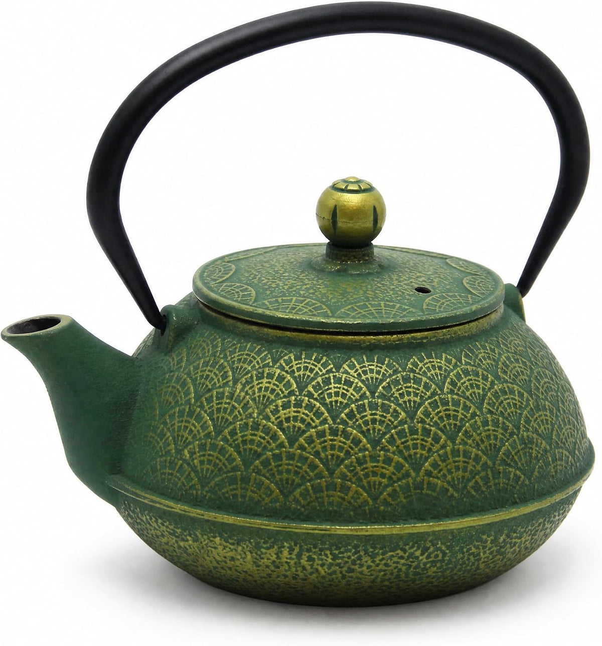 30.4oz Small Cast Iron Tea Kettle Teapot for Stovetop,Green Tea Pot | Coated with Enameled Interior, Kettle with Strainer for Loose Leaf, Chinese Cute Teapot