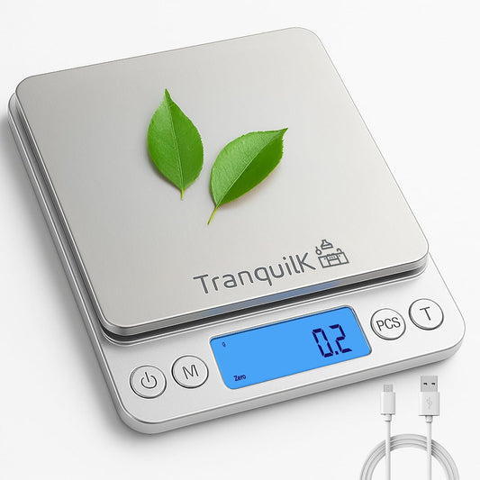 Rechargeable Digital Food Scale for Kitchen with Gram and Ounce – Smart Kitchen Scale for Food Products, Baking, Sourdough