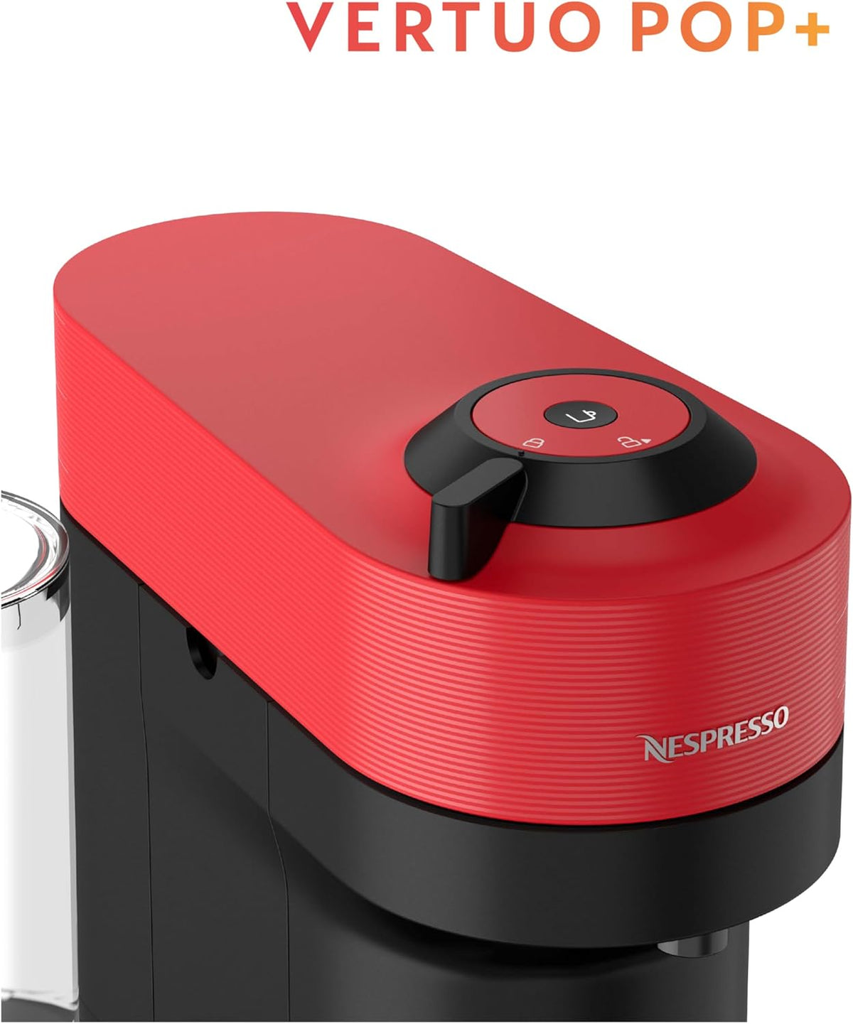 Nespresso Vertuo Pop+ Coffee and Espresso Maker by Breville with Milk Frother, Spicy Red