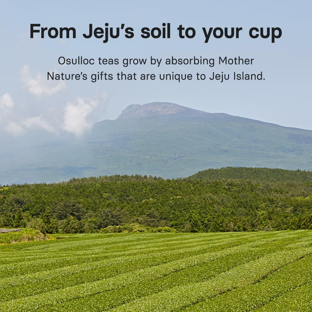 OSULLOC Sweet Hibiscus (Lemon &amp; Cinnamon flavor), Decaffeinated Herbal tea, Relaxing Fruit Blended Hibiscus tea, Premium Tea bags from Jeju Island, 20 count, 1.27 oz