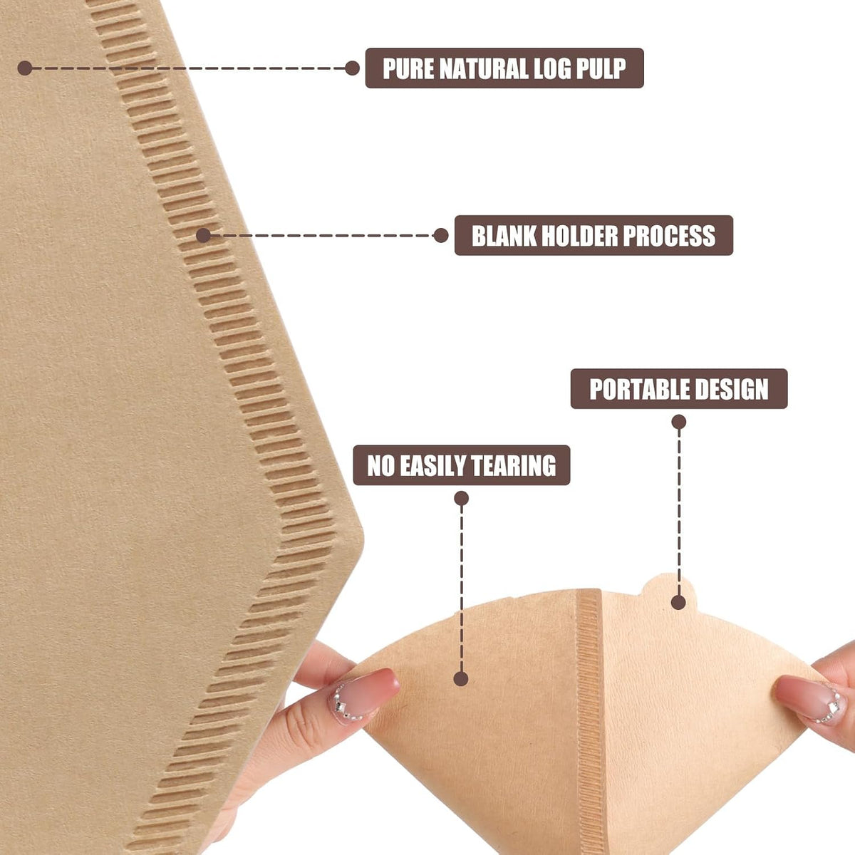 200 Count #4 Cone Coffee Filters 8-12 Cup Compatible with Ninja Maker