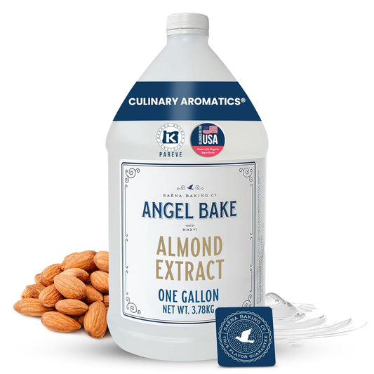 Pure Almond Extract, 1 Gallon - Natural Essence for Beverage Formulations, Bulk Manufacturing, Professional Food Developers
