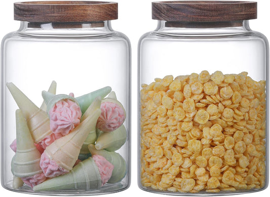 Vacuum Coffee Canister Glass Food Storage Jars With Airtight Lids Borosilicate Glass Coffee Canister Container for Coffee