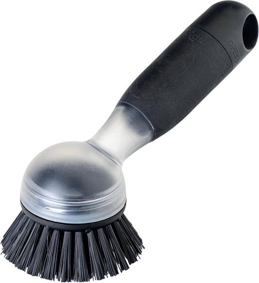 Vigar Rengo Soap Dispensing Dish Brush, Dish Brush with Soap Dispenser for Pot Scrubber, Dishes, Sink Cleaner, and Kitchen
