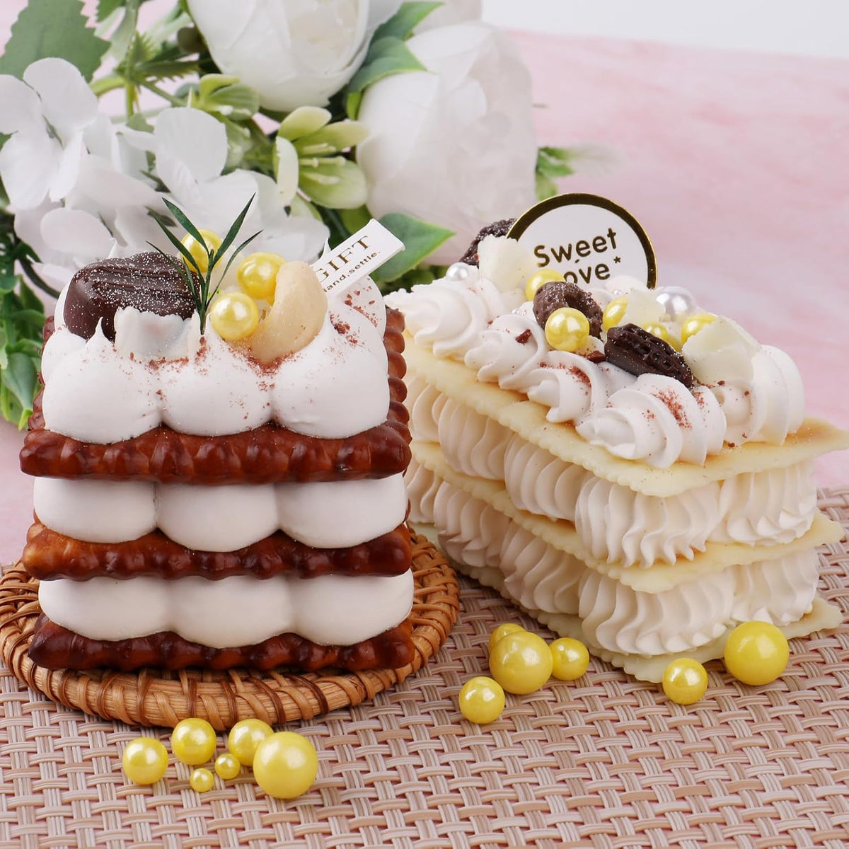 Yellow Pearl Sprinkles for Cake Decorating, 6 Sizes Edible Pearls Sugar