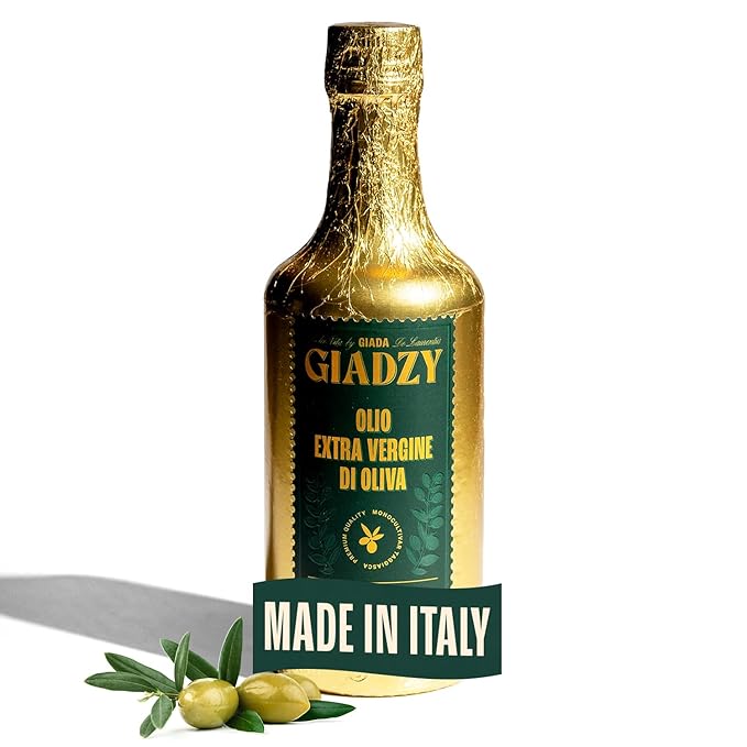 Giadzy by Giada de Laurentiis Olive Oil Extra Virgin - Premium Unfiltered Cold-Pressed Italian Olive