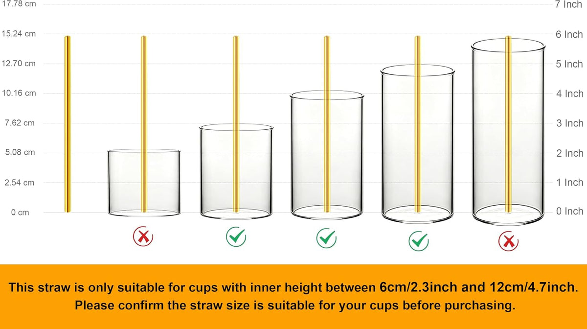 Short Cocktail Straws