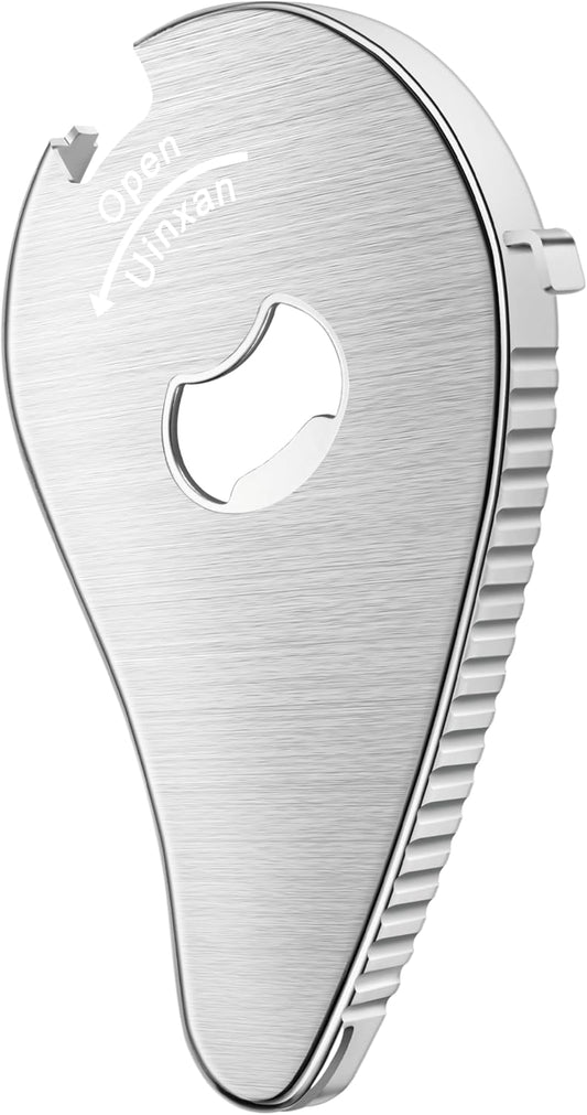 Jar Bottle Can Opener for Weak Hands & Arthritis - Effortless Twist Off Lids (0.6"-2.7") & Pull Tab Seals | Premium 304