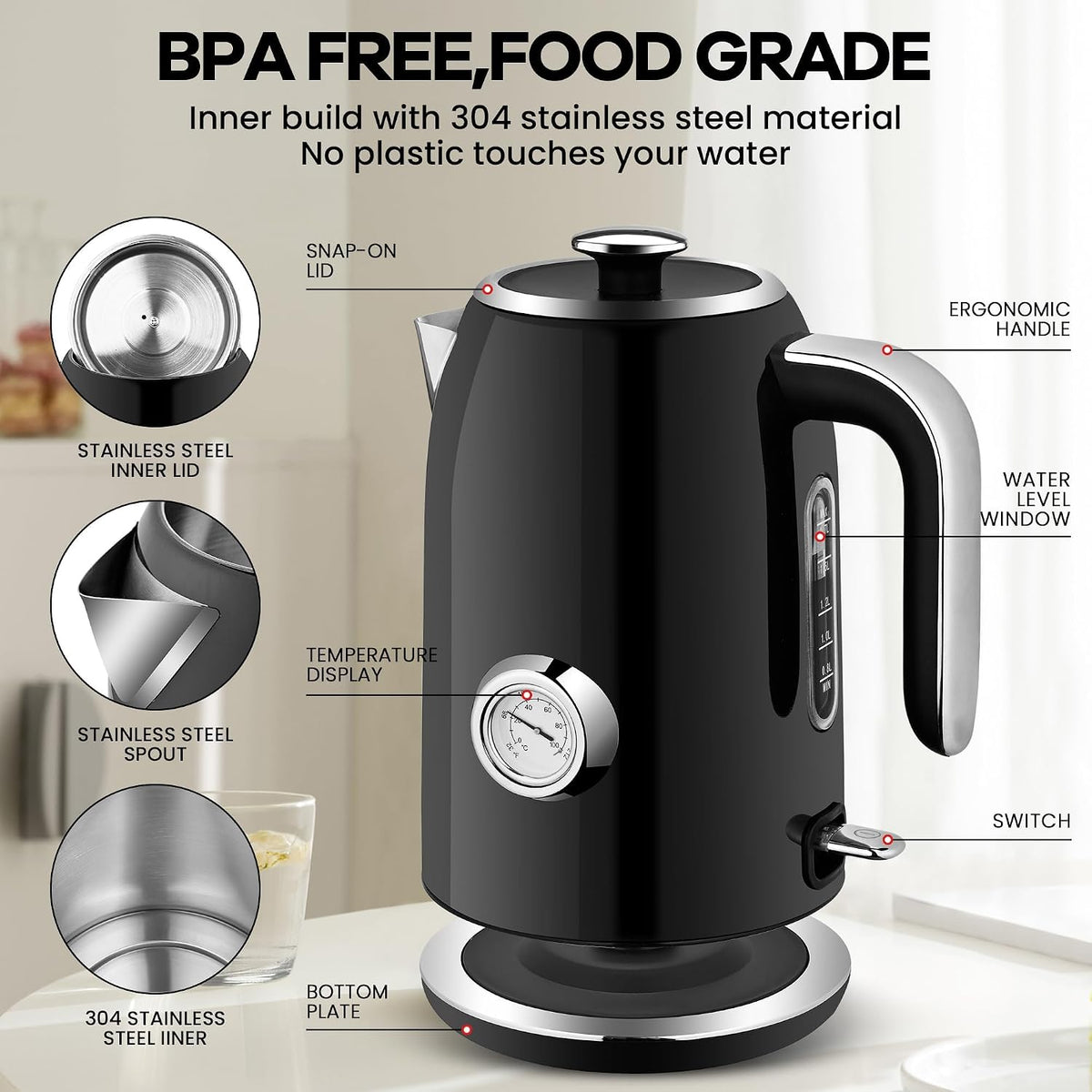 PUKOMC Electric Kettle
