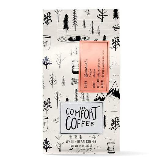 Mt Comfort Coffee Guatemala Medium Roast - Exceptional Arabica Beans from Guatemala, Medium Roasted for a Balanced Flavor -