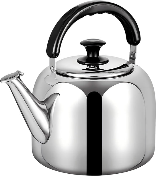 Whistling Stovetop Tea Kettle,Food Grade 316 Stainless Steel,Hot Water Fast to Boil,Stovetop Kettle with Ergonomic