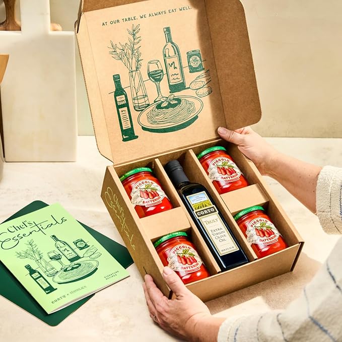 Corto x Stanislaus Chef’s Essentials Kit – TRULY Extra Virgin Olive Oil - Ultra-Fresh Fall Harvest & Piccolo Datterini Baby Plum Tomatoes – Handpicked - Loved by Pro Chefs now for Home Chefs