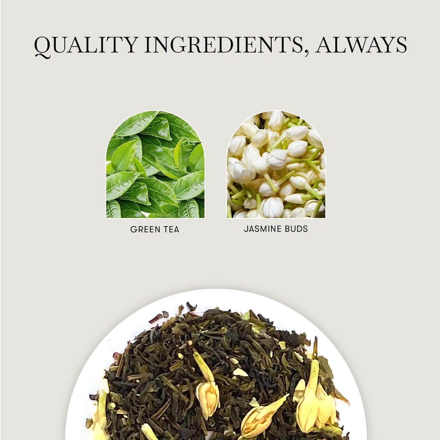 Luxmi Estates Jasmine Green Loose Leaf Tea 100g/3.52oz (50 cups), Midnight Bloom in Tin Caddy